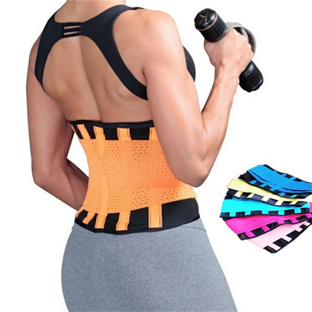 Женский и мужской эластичный пояс для поддержки талии поясничный корсет спины