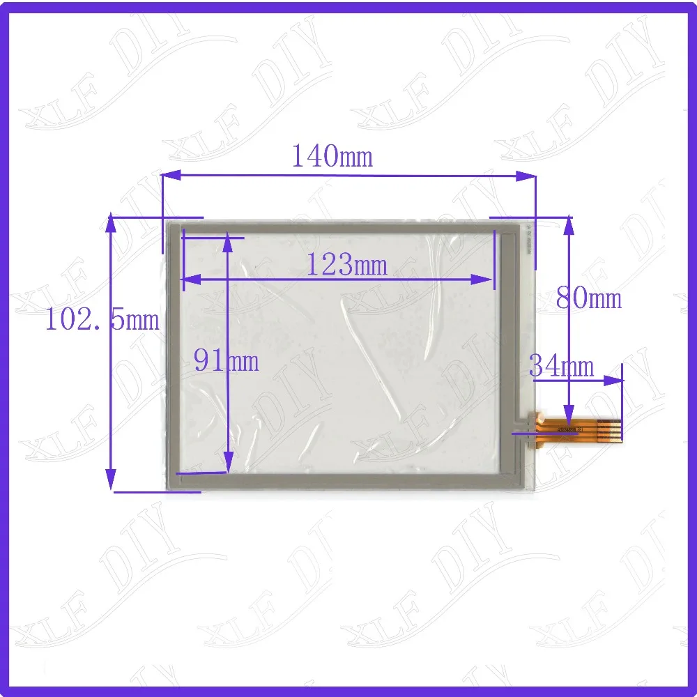 ZhiYuSun AN3834 140*102mm 4lines compatible Touch screen sensor For industrial control Resistance 5inch gps car | Компьютеры и офис