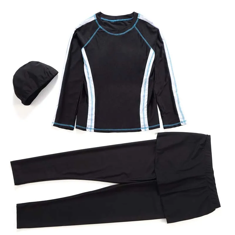 

BAILUNMA Burkinis Muslim swimwear Islamic Swimsuit Full Cover Long Sleeve Hijab Muslim Swim Wear Women Swimsuits Arab H1010