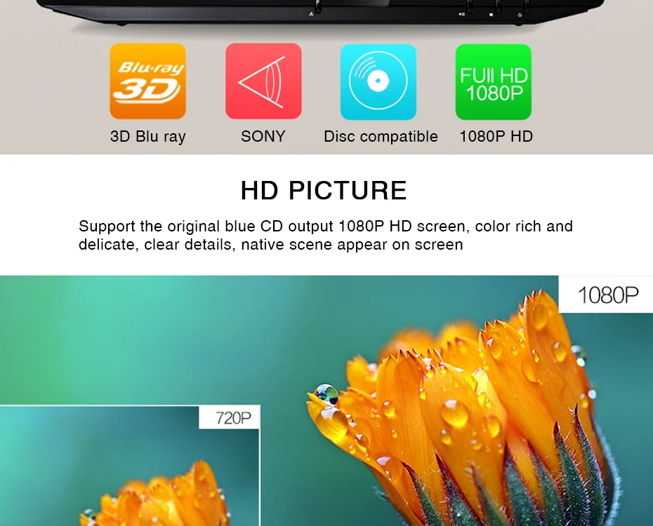 TRANSCTEGO 3D USB Внешний Blu Ray портативный dvd-плеер hdd плееры медиаплеер DVD портативный диск HD mp4 CD dvd-плеер черный