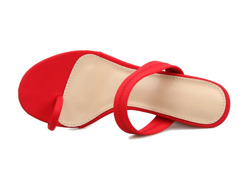 Women New Summer Sandals Slippers Thin High Heels Sandals Flip Flop Buckle Women Shoes Hollow Slippers Sexy Slides