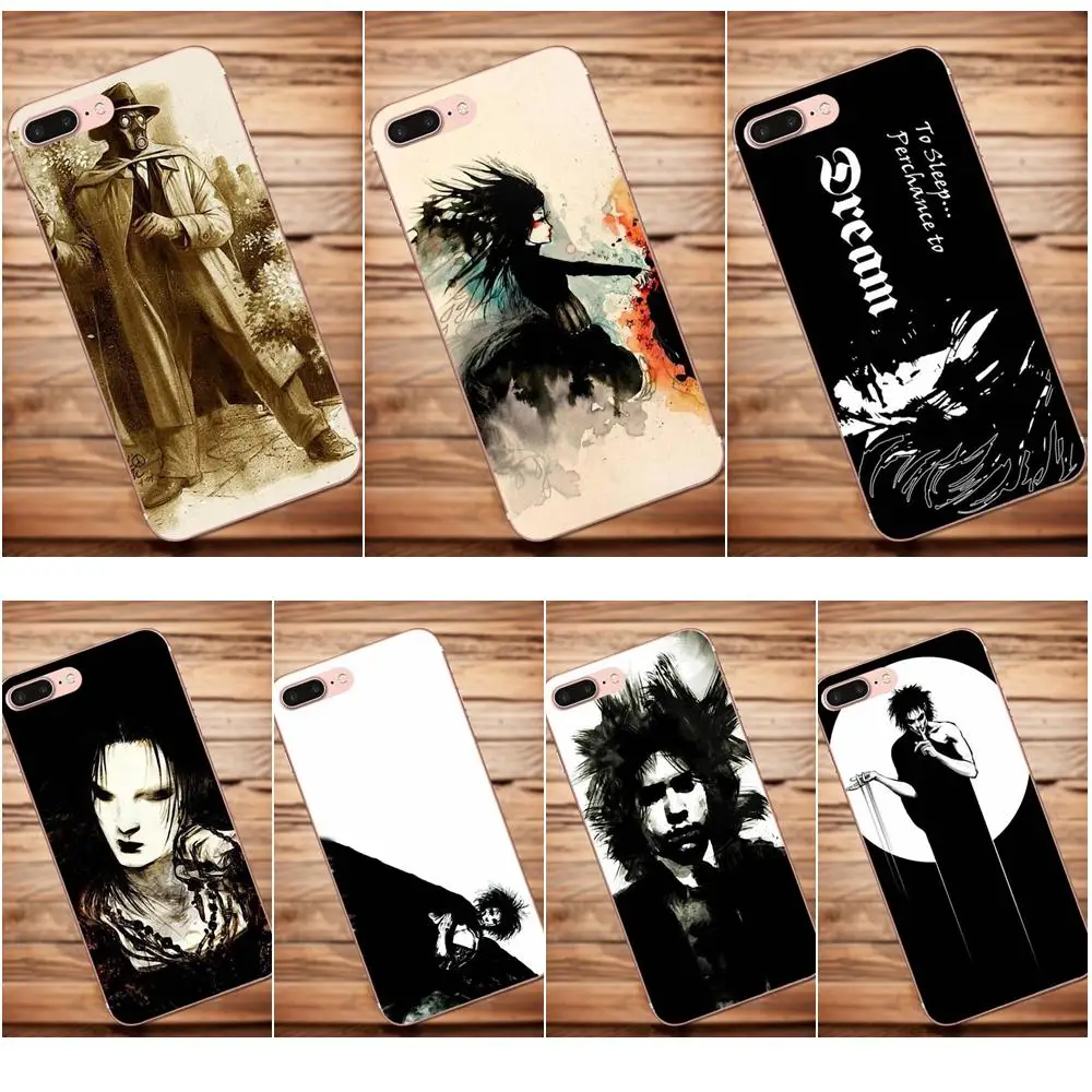 Vvcqod Sandman комиксов термополиуретановые Чехлы для Apple IPhone X 4 4S 5 5C 5S SE 6 S 7 8 Plus Moto G G2 G3 |