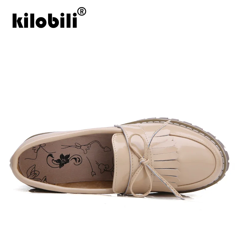 Kilobili/2019 г. весенние женские туфли-оксфорды модельные туфли-лодочки из