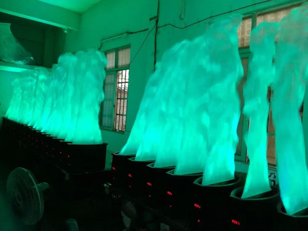 RGB 3в1 светодиодный тканевый Шелковый(1,5 м) DMX светильник с пламенем, Рождественский светильник, имитирующий пламя, светильник, костер, вечерние, сценический, поддельный огненный фонарь светильник