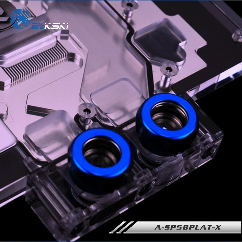 Bykski A SP58PLAT X полноэкранная видеокарта блок водяного охлаждения для Sapphire Nitro + RX580