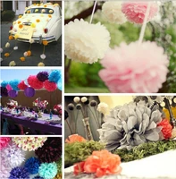 5000pcs paper flower 11cm 5 tissue pom poms flowers for party decoration pom poms ball new year decorations birthday parties