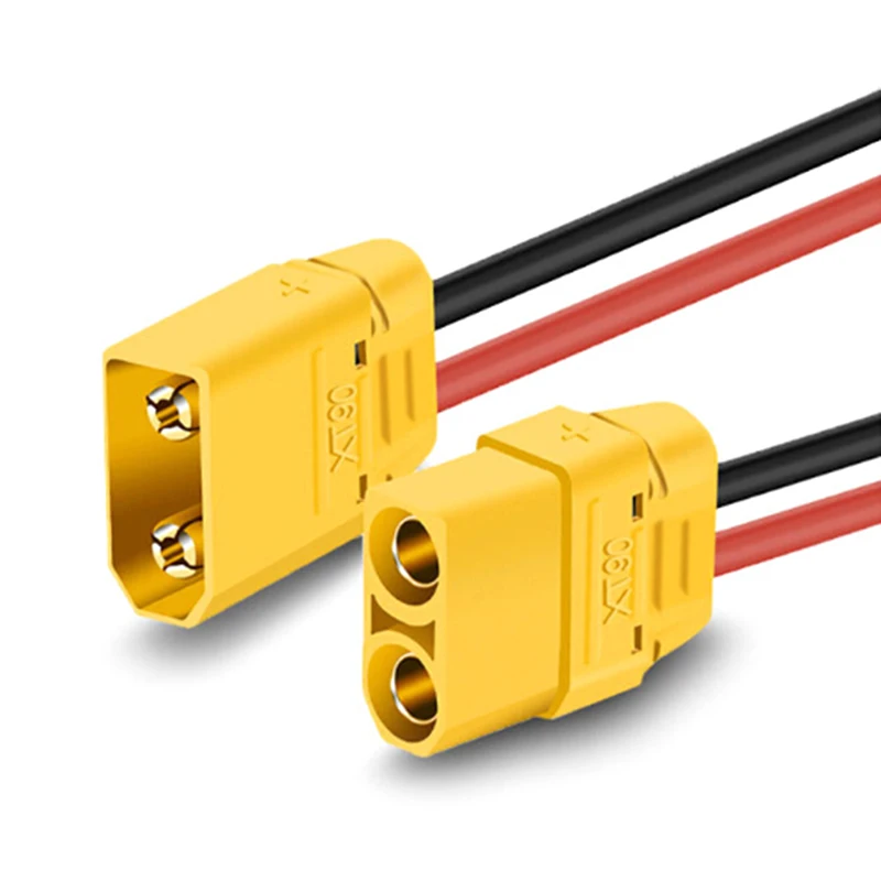 

2pcs/lot XT90 Male connector Battery Connector Set 4.5mm Male Female Gold Plated Banana Plug