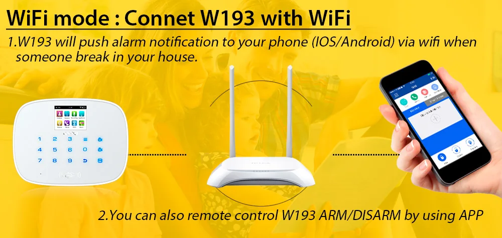 KERUI W193 3g wifi PSTN GSM домашняя охранная система Alarme комплекты белый lcd 2,4 дюймов TFT цветной экран дисплей сигнализация s