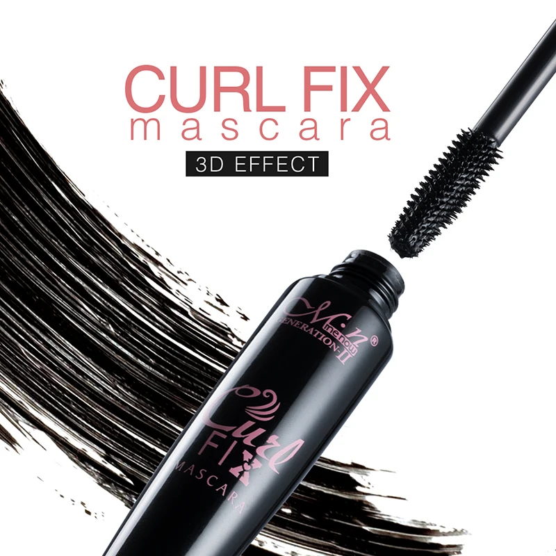 Menow Mascara with 2pcs EyelinerSet Pen Set Waterproof Rimel 3d Thick Lengthening Mascara Make Up