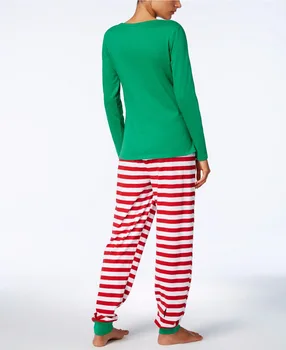 2021 Christmas Family Pajamas Set Stop ELFING Around Adult Kids Pajamas Baby Romper Sleepwear Xmas Family Sleepwear 3