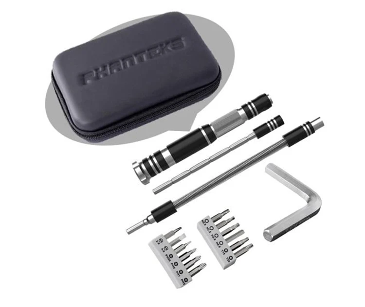 set PHANTEKS PH-TKT_01 Многофункциональный алюминиевый Портативный винты водяное охлаждение Набор инструментов с жестким диском винтовая головка/клюшки/Шестигранник - Цвет лезвия: set