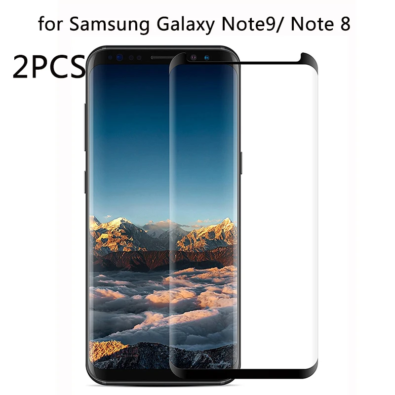 Для samsung Galaxy Note 9 Примечание 8 Экран протектор Стекло полное покрытие 3D закаленное