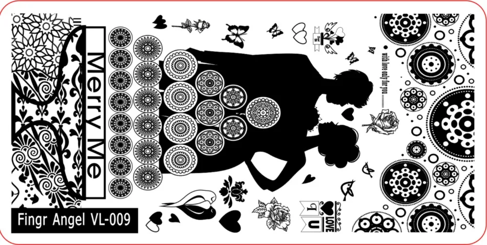 10 шт. трафареты для стемпинга дизайна ногтей с 20 слотами|plate ornament|plate definitionplate red |