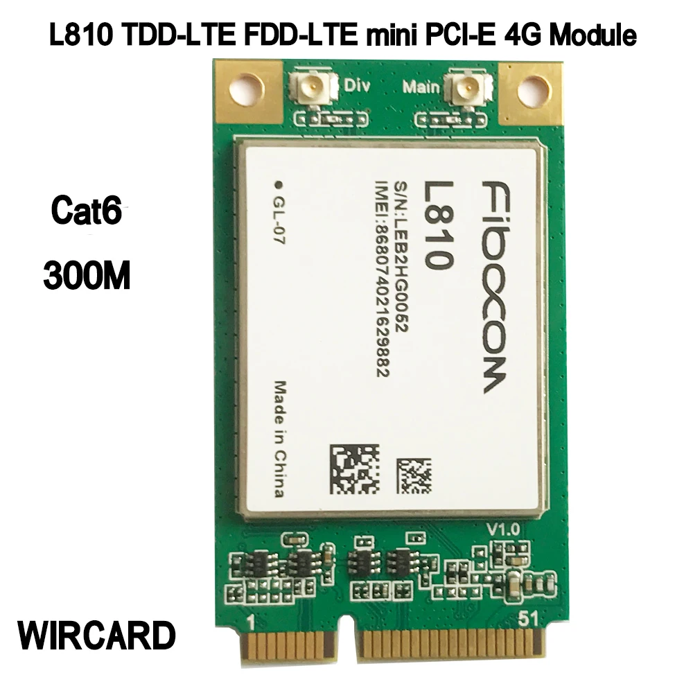 L810 модуль 4G LTE с процессором PCI E mini поддержкой wi fi и |3G модемы| |