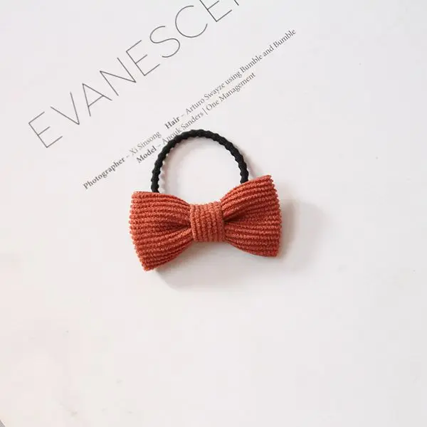 Бутик 30 шт. модные милые резинки для волос с бантом однотонные мини банты