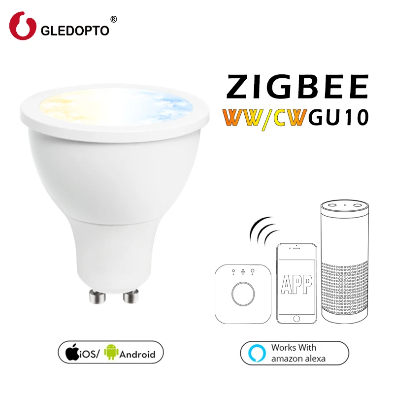 G светодиодный OPTO 5 Вт WWCW GU10 Точечный светильник AC100 240V (в том числе от приложений