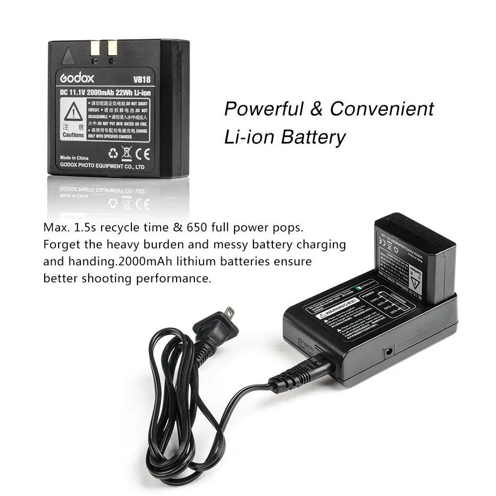 2 * Godox V850II GN60 w/2000 mAh литий-ионный аккумулятор 4G Беспроводная X СИСТЕМА Speedlite вспышка