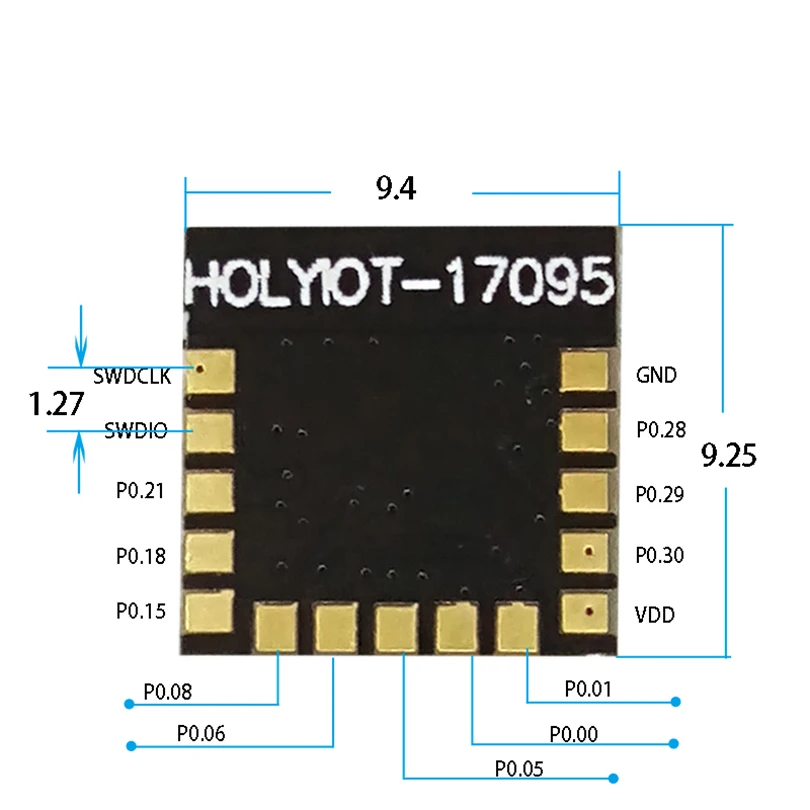 Скандинавский дизайн чип NRF52832 Bluetooth модуль BLE5.0 передача последовательного порта