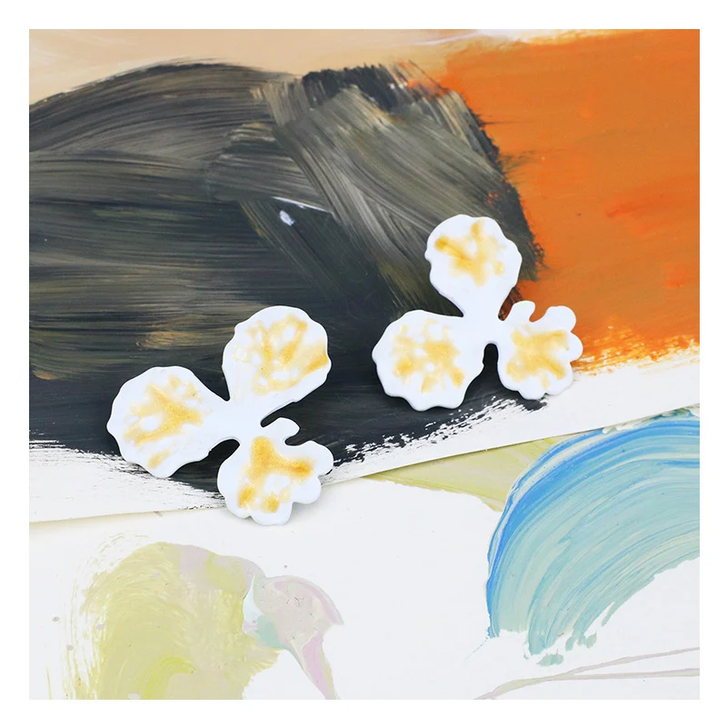 Женские серьги гвоздики с цветком GWACC модные ярких цветов простые ювелирные