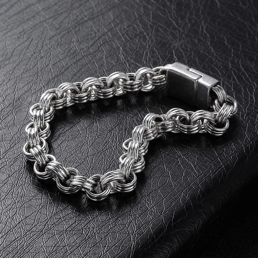 Браслеты "сделай сам" амулеты Браслеты для мужчин Pulseira Ювелирные изделия Подарки модные панк браслеты Будды браслет Цвет: старое серебро для женщин