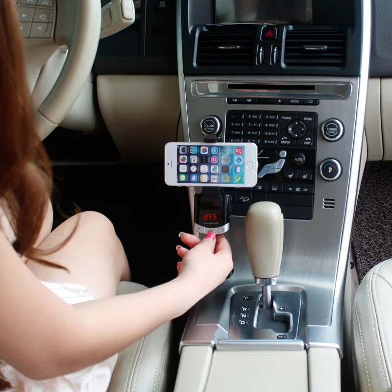 Универсальный Автомобильный Bluetooth Handsfree FM передатчик автомобильный комплект MP3