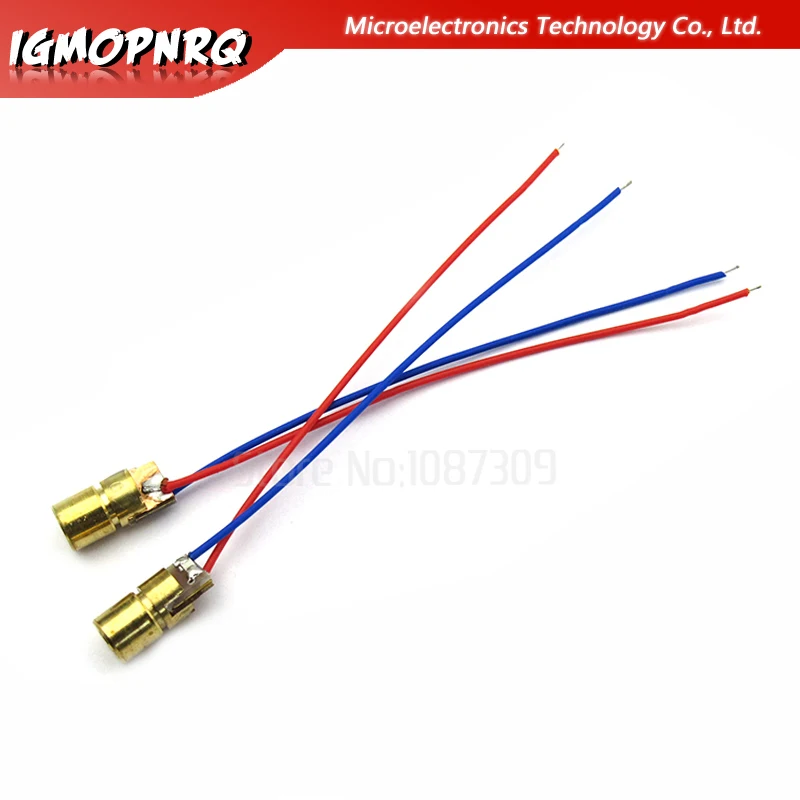 

10Pcs Laser 5V 5mW 650 nm Diodo RED Dot Laser Diod Circuit 5V 5mW 650nm Module Pointer Sight Copper Head