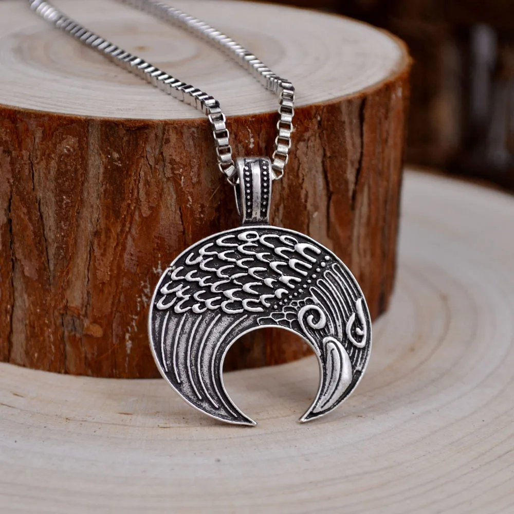 Ожерелье с подвеской в виде амулета викинга лунулы для мужчин мужское ожерелье
