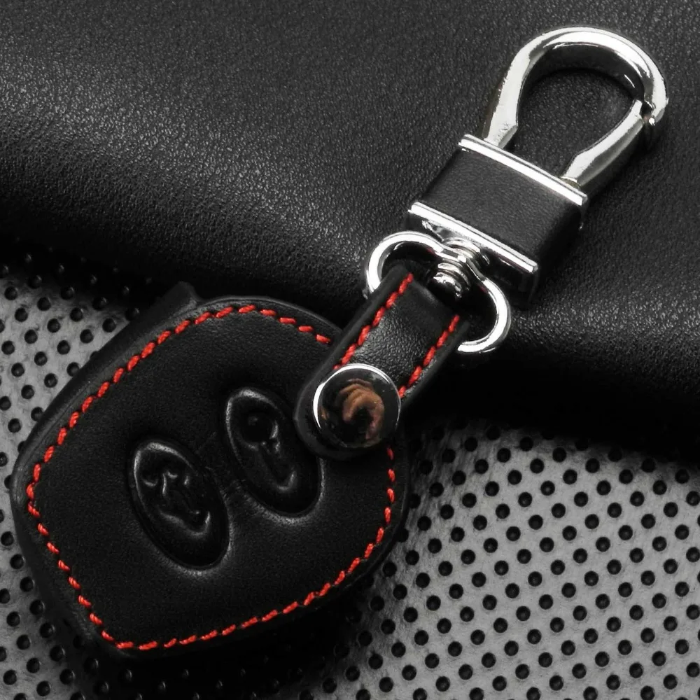 Дистанционный 2 кнопочный ключ автомобиля Чехол кожаный для сиденья Ibiza Leon TOLEDO Mii