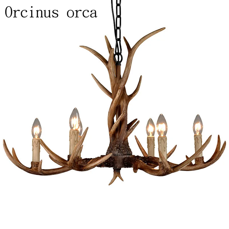 Свеча в европейском стиле с 9 головками и рогами американская ретро-люстра из