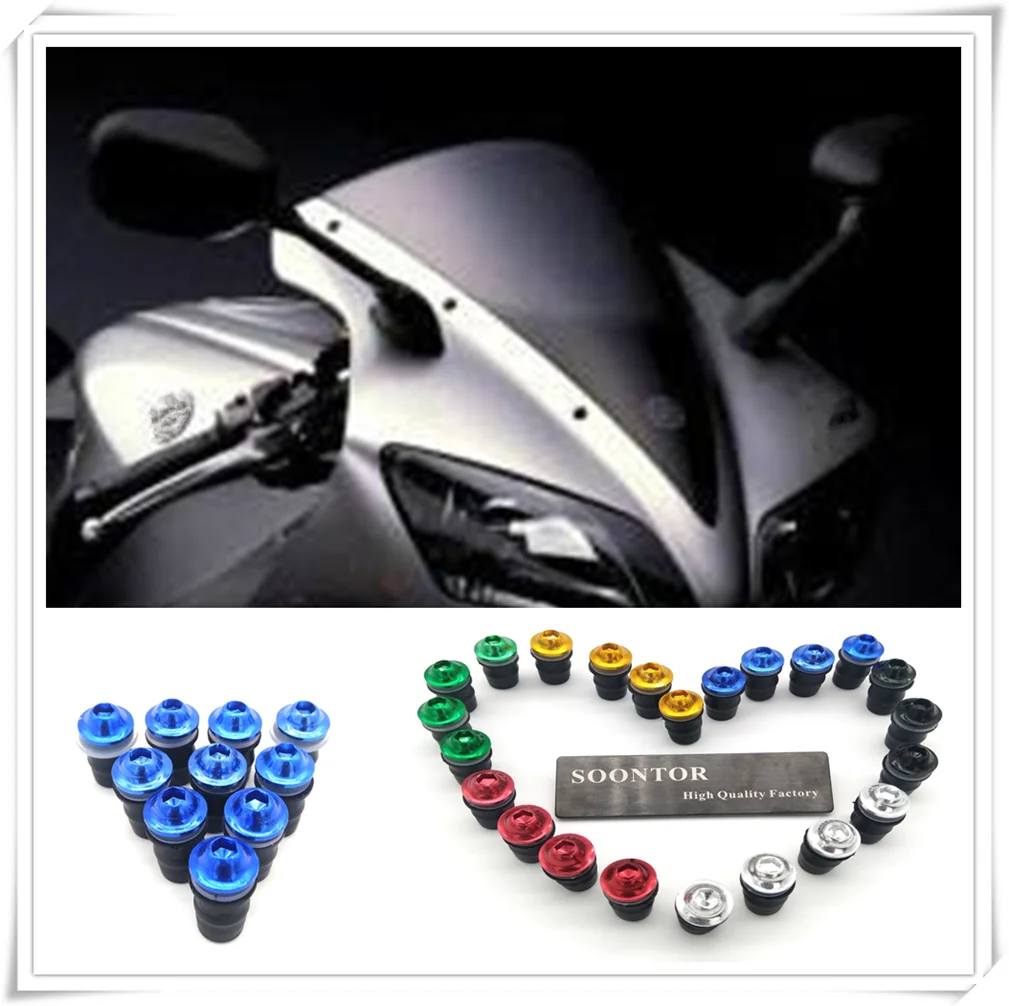 

5mm motorcycle Windshield Windscreen Fastener Spike Bolts kit Screw Nuts for KTM XC-W FREERIDE KTM 250EXC-R 300XC-W 300EXC