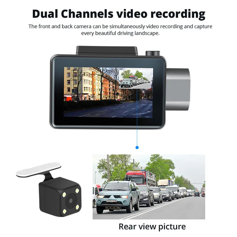 Anstar 1080P Авто регистратор Android 5,0 3g WiFi двойной объектив gps трекер видео регистратор Автомобильный видеорегистратор 512 МБ+ 4 Гб видеорегистратор камера заднего вида