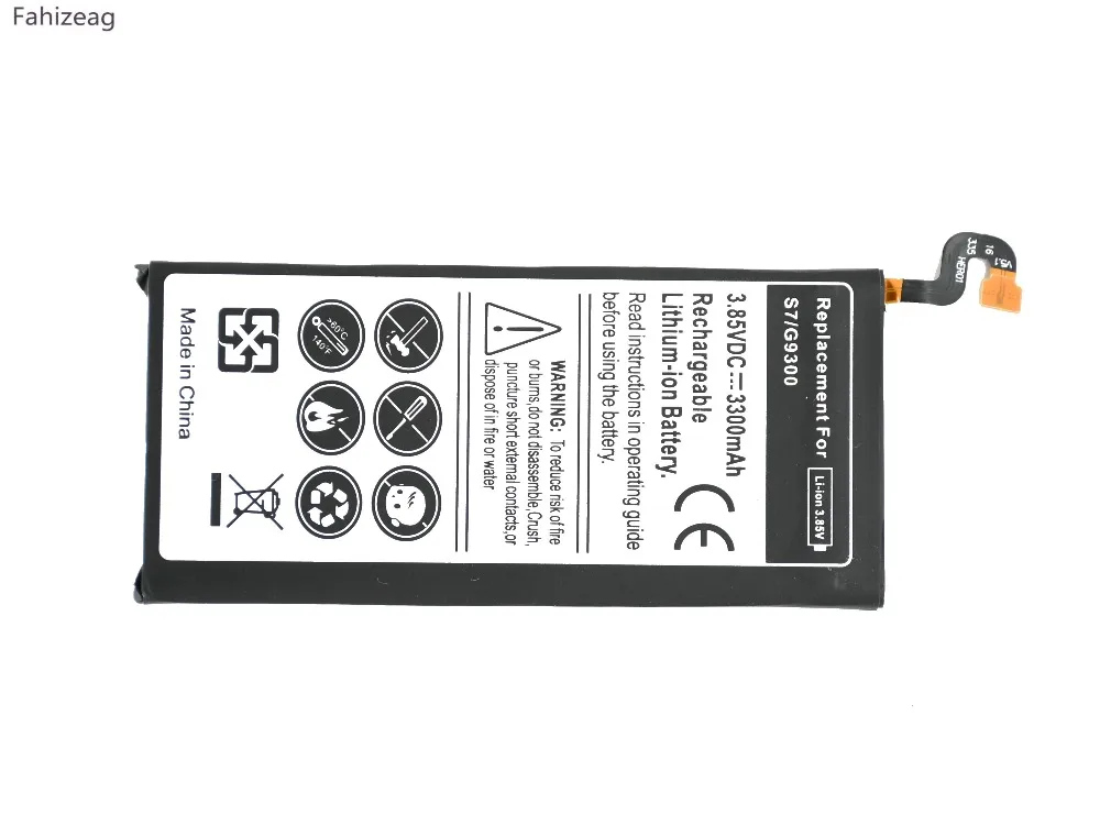 Fahizeag 5 шт. 3300 мАч EB-BG930ABE для замены батареи Samsung Galaxy S7 G9300 SM-G930 G930V G930A G930T | Мобильные