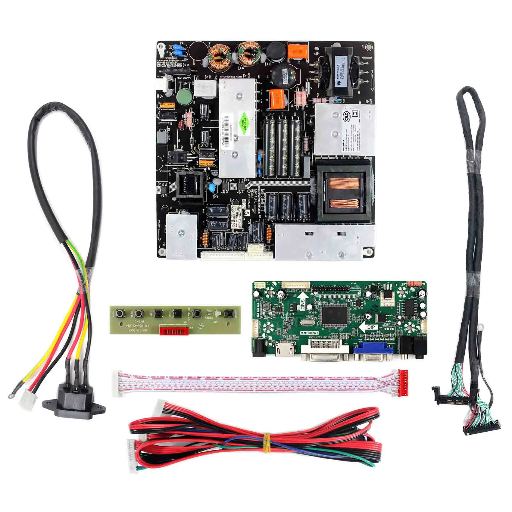Плата контроллера ЖК-дисплея HD MI VGA DVI M.NT68676 для 42 дюймов 1920x1080 LC420EUN с платой