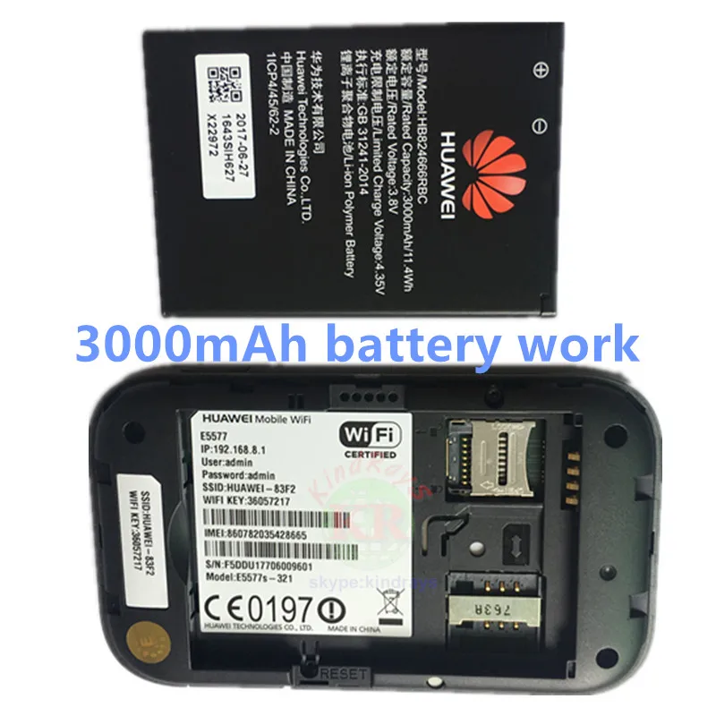 3g 4g Роутер hauwei E5577 3000 мАч аккумулятор e5577s-321 pocket4g wifi роутер Мобильная точка доступа wifi otg кабель со слотом для sim-карты