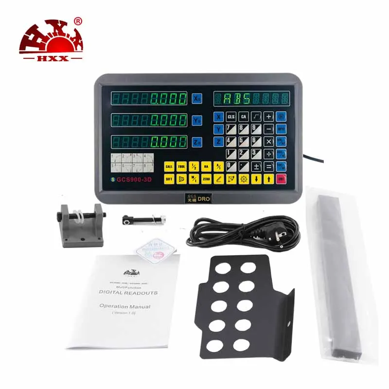 HXX 3 оси Dro GCS900 3D/цифровое считывание и шт. GCS898 50 1000 мм линейные весы/кодировщик для