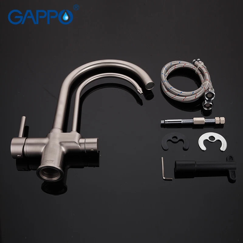 GAPPO кухонный кран для питьевой воды на бортике смеситель раковины фильтр