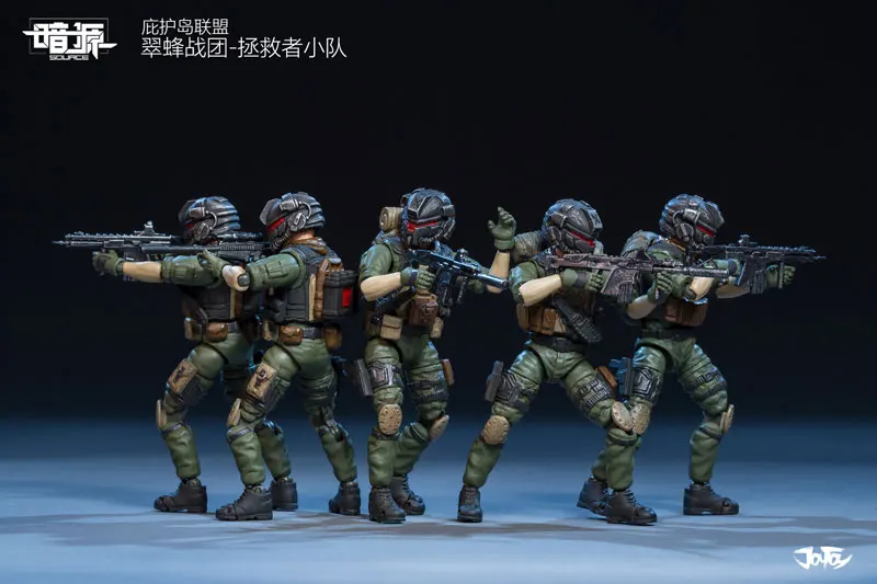 1/25 JOYTOY экшн-модель аниме Военные солдаты фигурки Набор (5 шт./лот) коллекционные