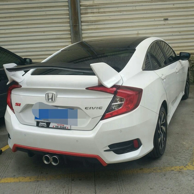 Задний спойлер из АБС пластика для багажника гоночный крыло Honda Civic 10 поколения