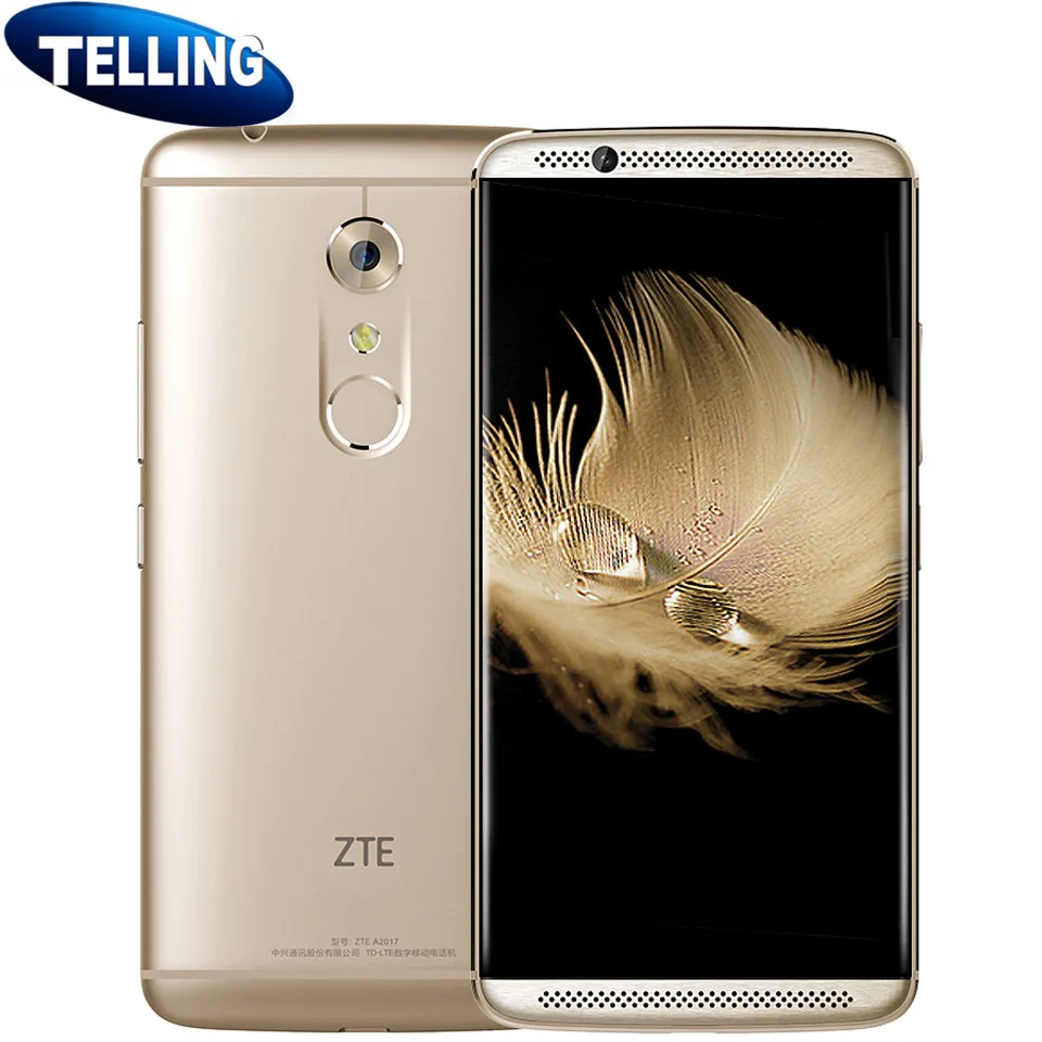 2K AMOLED ZTE Axon 7 A2017 Mobile Phone Android 6.0 4G LTE 4+128G Snapdragon 820 Quad Core Fingerprint NFC Original 20MP Type-C | Мобильные