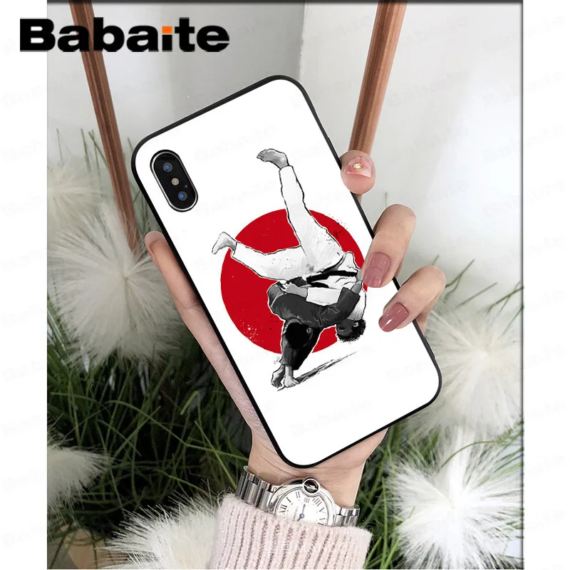A11 Babaite Kungfu тхэквондо черный мягкий ТПУ чехол для телефона чехол для Apple iPhone 7 8 6 6S Plus X XS MAX 5 5S SE XR чехол - Цвет: A11
