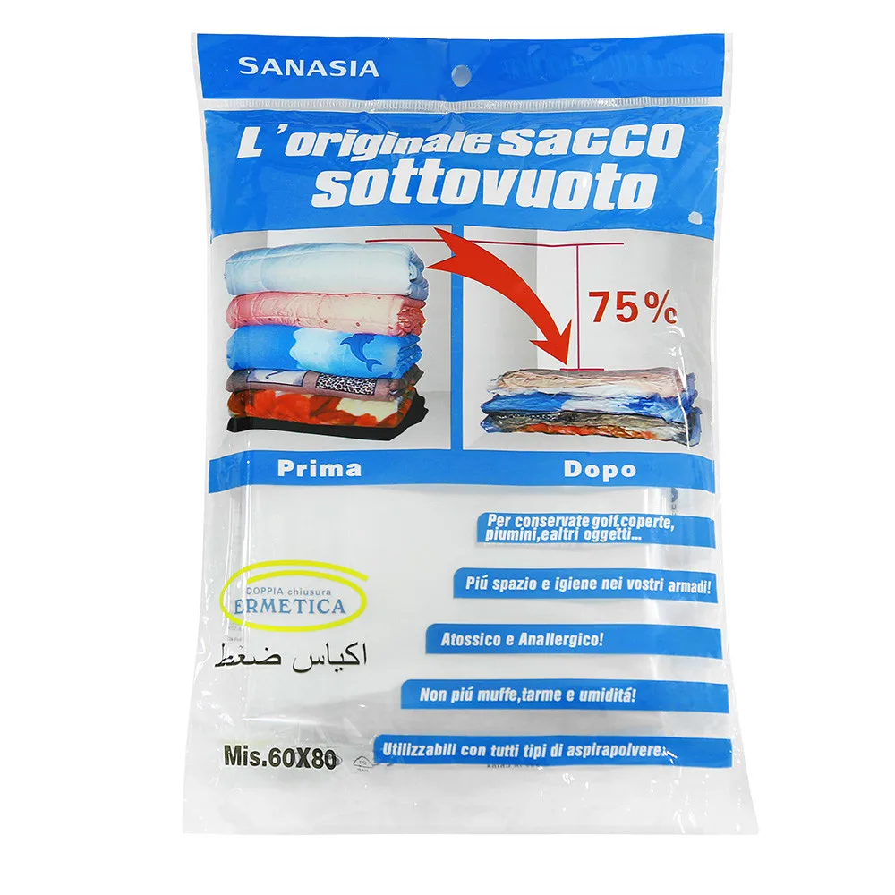Вакуумные сжатые сумки PA + PE для путешествий дома экономии пространства хранения