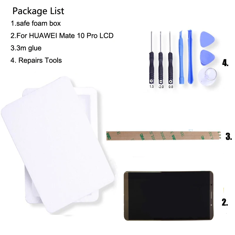 For Original Huawei Mate 10 Pro LCD Display Touch Screen Digitizer Assembly With Frame Replacement 6.0&quot | Мобильные телефоны и