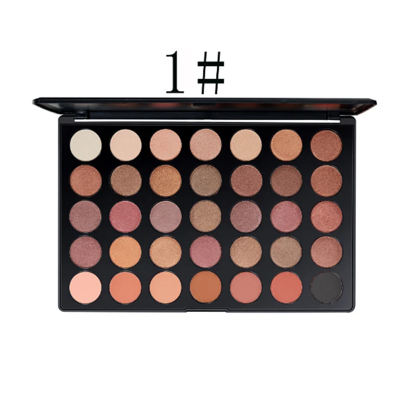 colour geometry brand 35 color eye shadow plate pearlescent light golden onion powder durable cosmetics. |