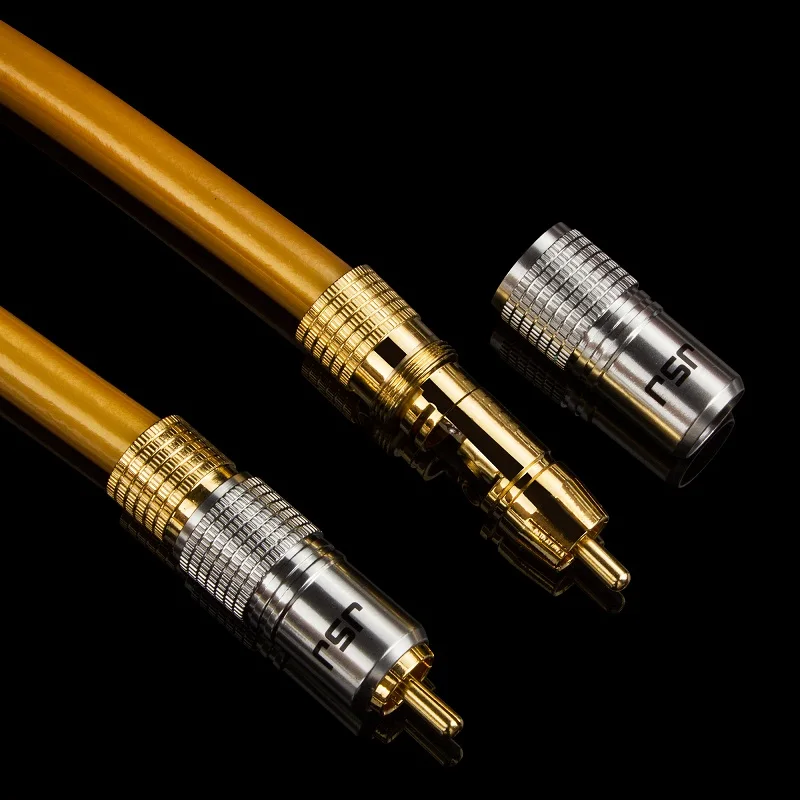 JSJ 5 метров роскошный HIFI сабвуфер RCA штекер коаксиальный цифровой аудио видео