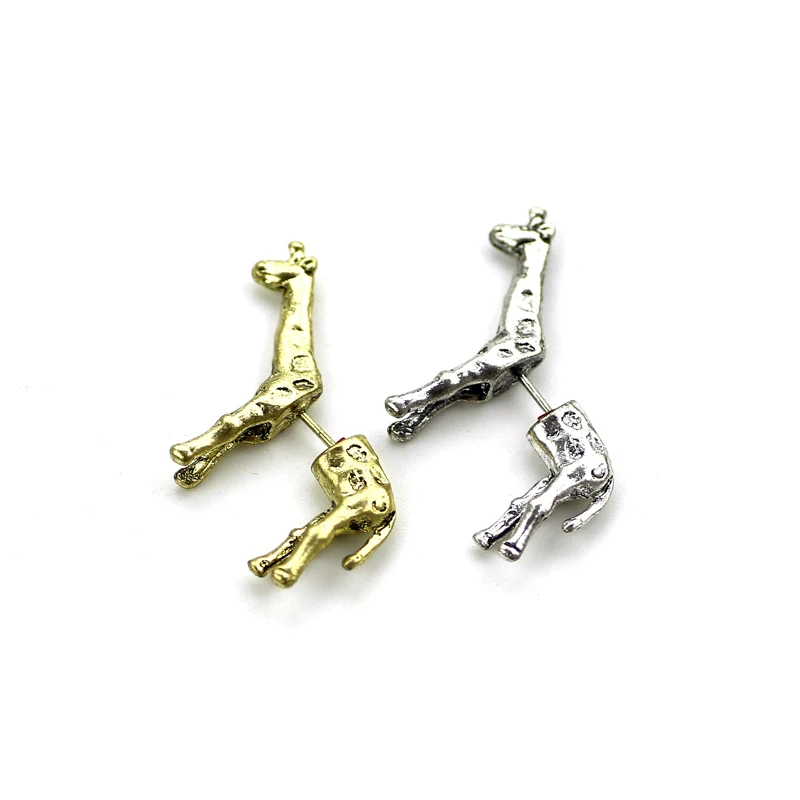 Серьги ручной работы милый кролик жираф кот Лев олень лошадь крокодил серьги