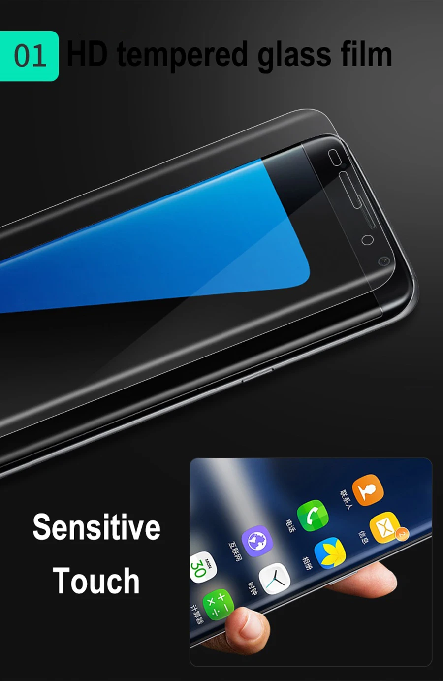 Для Samsung Galaxy J3 J5 J7 A5 A7 S3 S4 S5 S6 S7 Note3 Note4 защитная пленка из закаленного стекла +