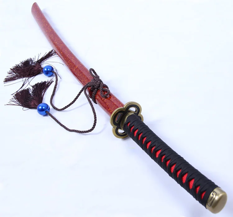 S0422 онлайн игры аниме TOUKEN RANBU ICHIGO HITOFURI KATANA манга меч W/Красный или оранжевый ножной
