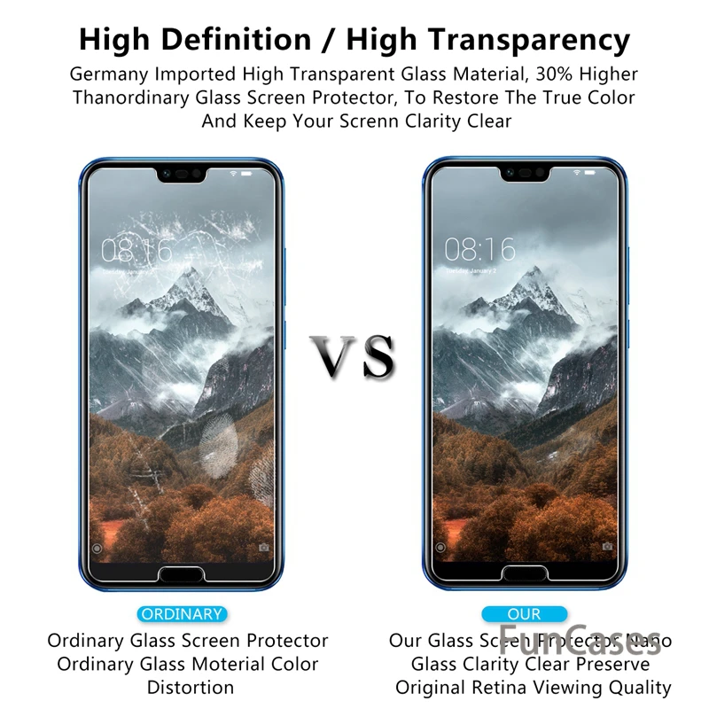 Закаленное стекло премиум-класса для huawei Honor 10 2.5D 0,26 мм 9 H Защитная пленка для экрана Honor10