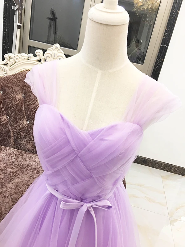 Фиолетовые платья подружек невесты элегантное милое бальное платье мини плюс