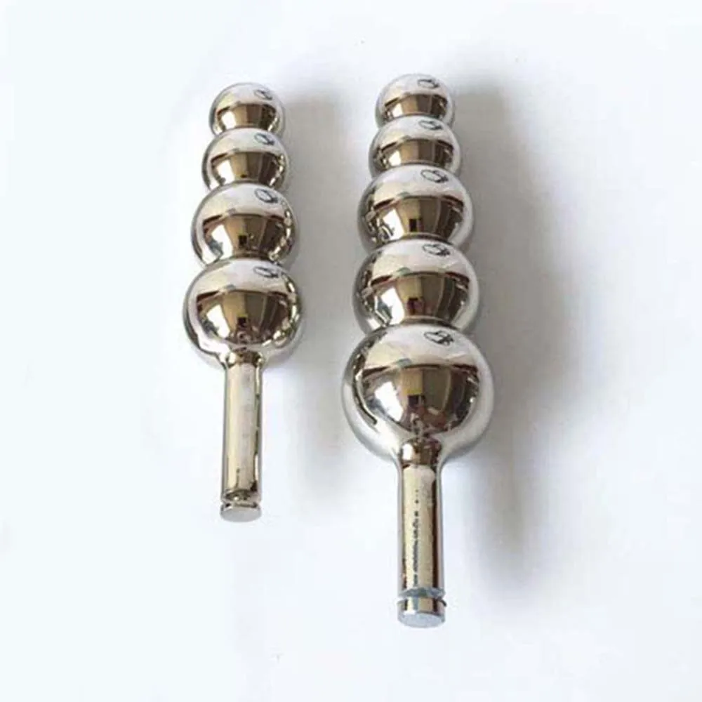 Manyjoy Stainless Steel Anal plug With 4 Balls or 5 Sex Toys For Women Men | Красота и здоровье